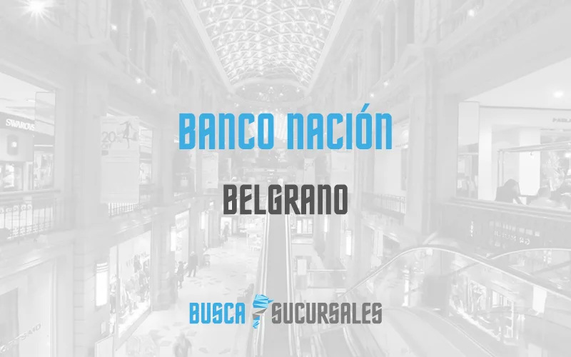 Banco Nación en Belgrano