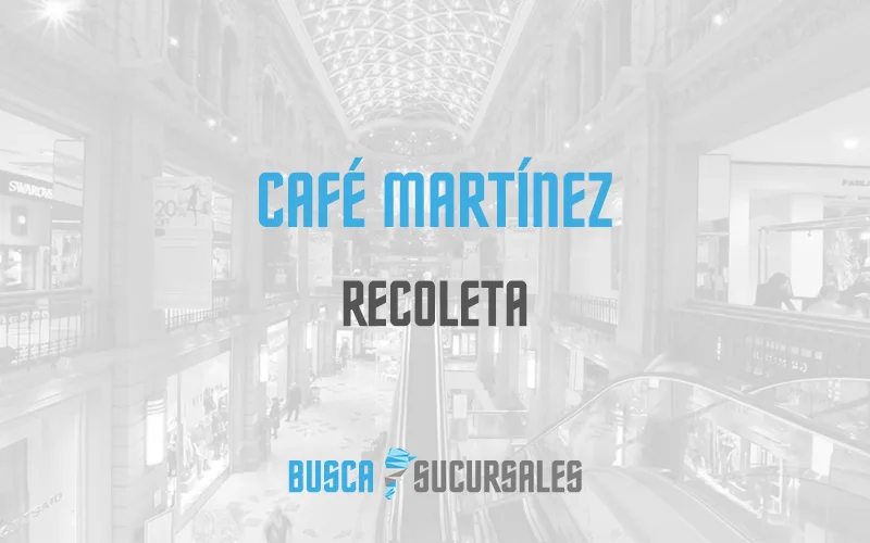 Café Martínez en Recoleta