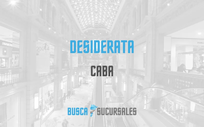 Desiderata en CABA