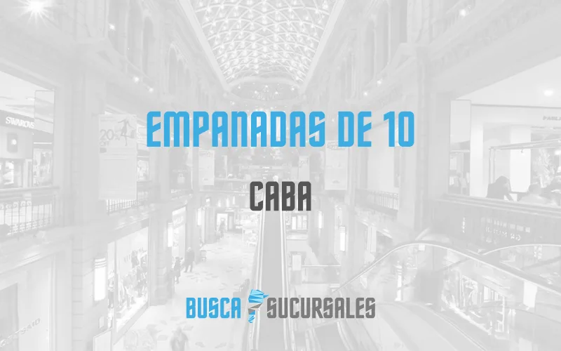 Empanadas de 10 en CABA