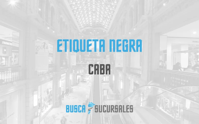 Etiqueta Negra en CABA