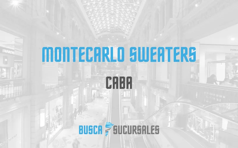 Montecarlo Sweaters en CABA